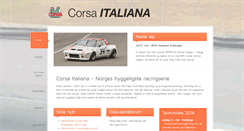 Desktop Screenshot of corsaitaliana.no